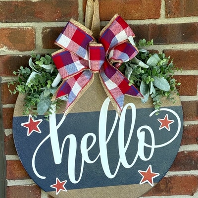 Front Door Decor Funny Door Sign Welcome Just Kidding Please Go Home ...