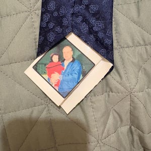 Custom Photo Patch for ties, bowties, gifts, tie patch, grandpa, wedding, father of the bride, missionary, stocking stuffer, dad