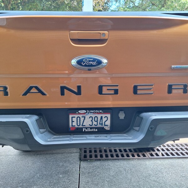 Tailgate Letters For 2019 - 2023 Ranger Matte Black Raised Inserts Decals - Foto 11