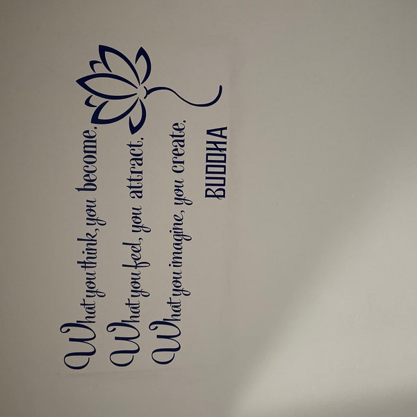 In-style Decals Wall Vinyl Decal Home Decor Art Sticker Buddha Quote ...