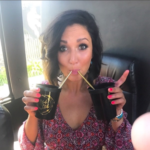 Set 11 Tazze Addio Nubilato Bride Tribe - Coppe Per Sposa E Squadra In Plastica - Foto 12