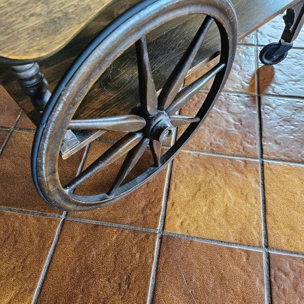 Tea Cart Wheel Replacement Rubber Vintage Trolley Mid Century Bar ...