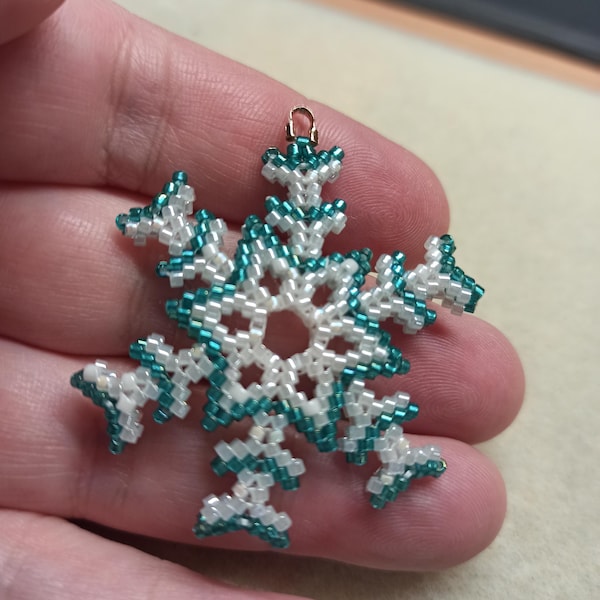 PDF Tutorial - Beaded Snowflake - Etsy