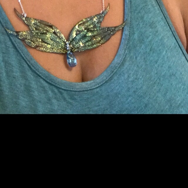 Pretty Faerie wing hair adornment Etsy