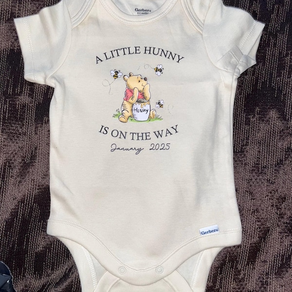 Winnie the Pooh Baby Onesie®, Pooh Bear Toddler Shirt, Natural Onesie ...