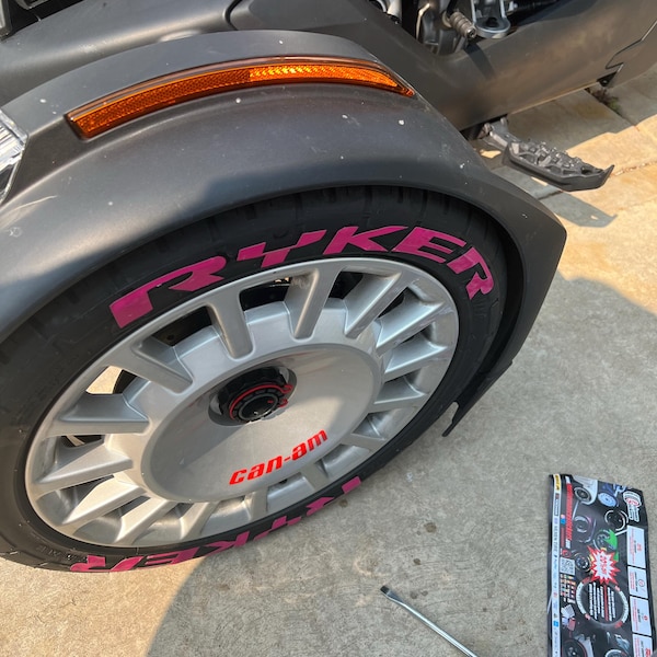 Motorcycle Tire Lettering RACING Tyre Lettering Permanent Stickers ...