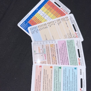 SBAR & Glasgow Coma Scale Badge Card for Student Nurses - Etsy UK