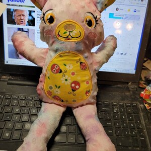 Hopsy Bunny Stuffie in the Hoop Embroidery Machine Design - Etsy