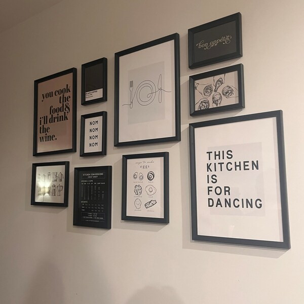 kitchen print set of 10 printables kitchen wall art -... Kitchen Print Set of 10 PRINTABLES | Kitchen Wall Art | Kitchen Gallery ...