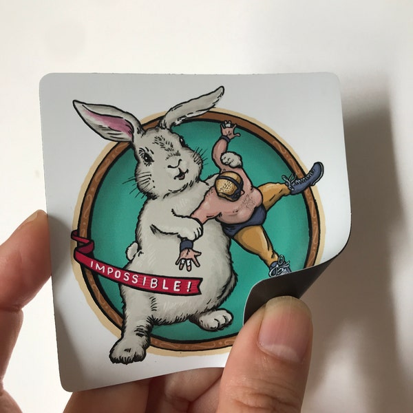 Luchador 3 Lucha Libre Wrestler Stickers Fighting Giant Rabbit Gator ...