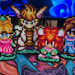 パーラービーズで作ったシークレット オブ マナのキャラクター、ビーズ
