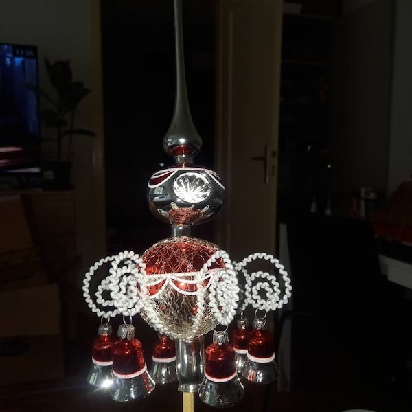 Old Germany-Duo Kerstboompiek, Kerstversiering, Goud