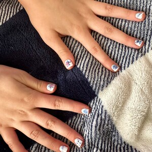 ÖHana nail Kids Ohana Nail Wraps (age 5-10) /stitch Nail Wraps / Mommy
