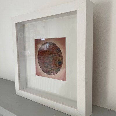 30 X Quality Deep Black Shadow Box Frame Wooden Grain Choice of Mounts ...