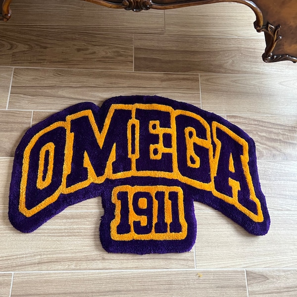 Omega Psi Phi Inspired Tufted Rug - Etsy