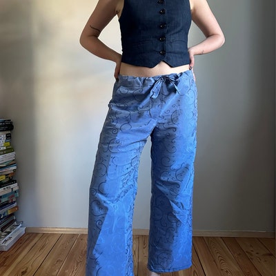 FANCY PANTS Drawstring High Waist Trousers With Wide Legs Indie Sewing ...
