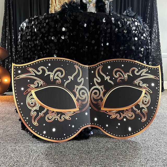Masquerade New Years Party Decoration Large Cutout- Great Gatsby 1920s –  Hashtag Cutouts