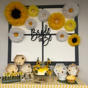 Giant Yellow, White and Sunflower Paper Flower Set, Beautiful for Bridal or  Baby Showers, Birthday Parties and Spring and Summer Home Decor -   Canada