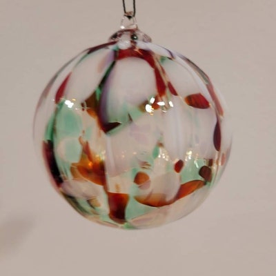 Christmas Crystal Hand Blown Glass Ornament - Etsy