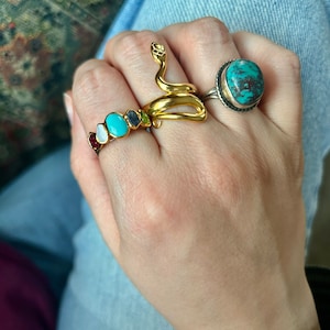 Customer photo from Amanda, Custom Raw Gemstone Mothers Ring