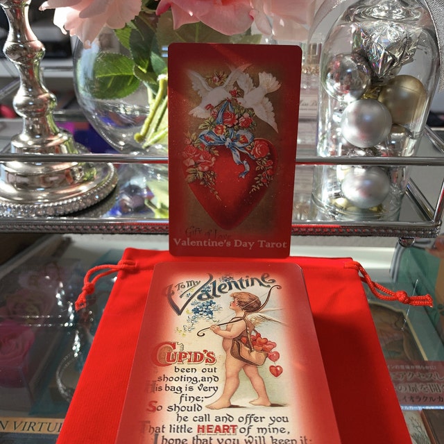 Valentine’s Day Tarot Valentines Day Tarot Deck. VIntage Valentines Day and Love