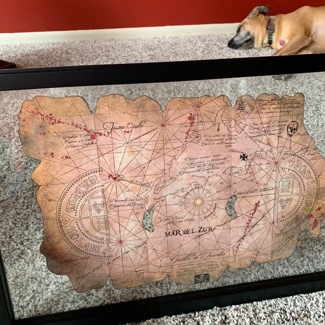 グーニーズ 片目のウィリーの正確に折りたためる海賊の宝の地図