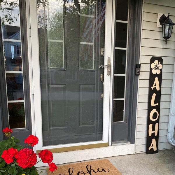 Welcome Sign for Front Porch With 3d Laser Cut Letters | Rustic ...