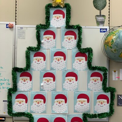 Santa Advent Calendar Printable Christmas Countdown Calendar Santa ...