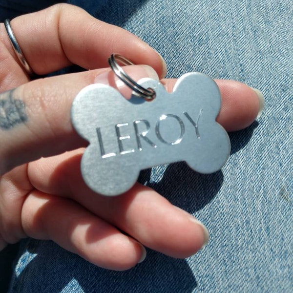 Pet Tags Diamond Deep Engraved Pet ID Tags Double Sided Tags Custom