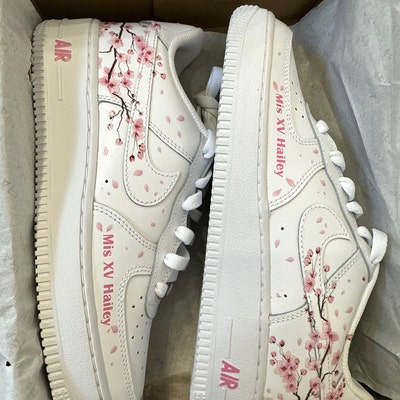 custom af1 cherry blossom