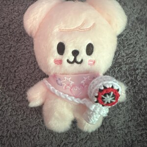 Crochet Stray Kids Lightstick Keychain Plush Doll Clothes Kpop