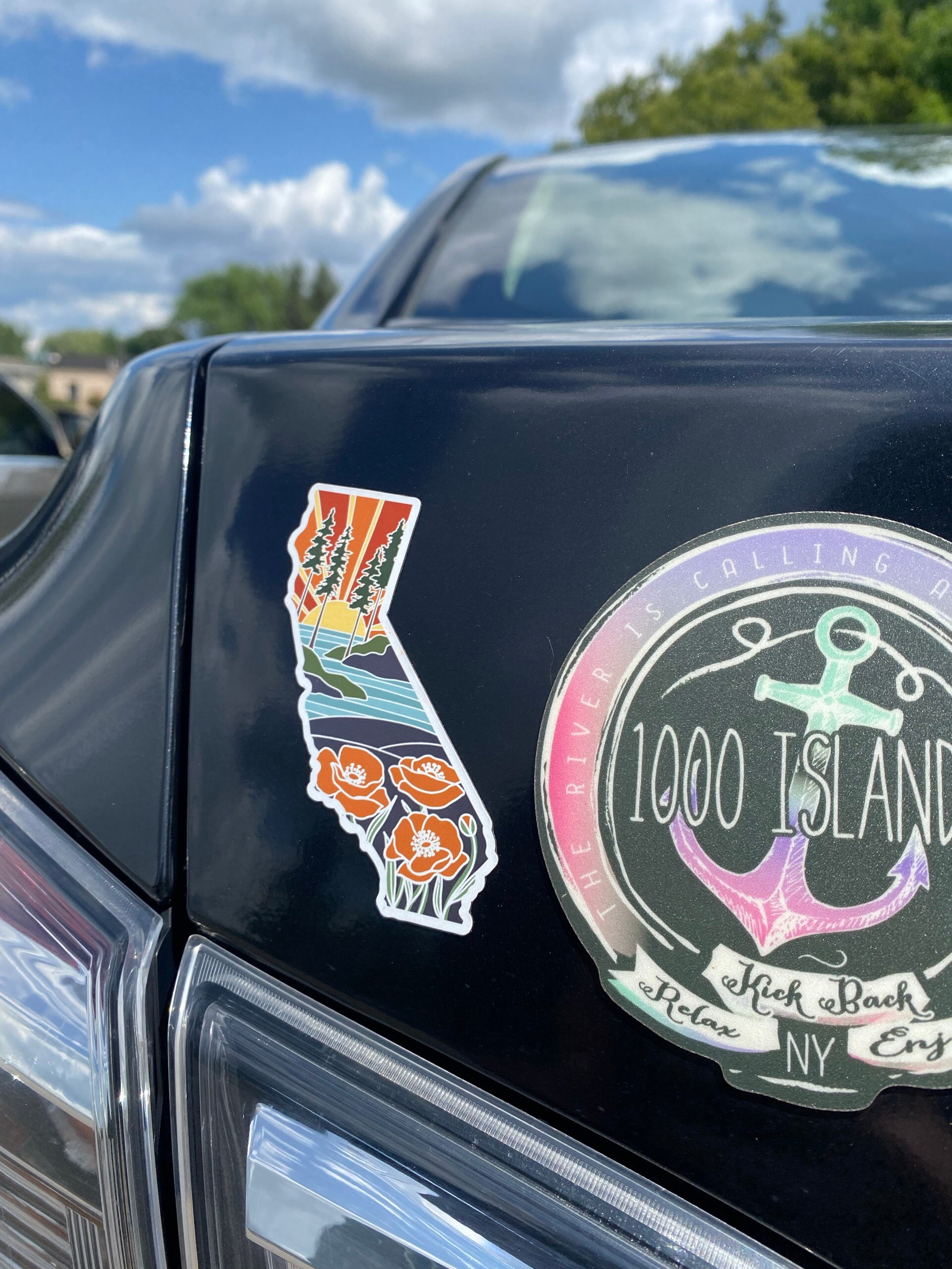 California Car Magnet | Weatherproof State Magnet | Outdoorsy Magnet | Locker Magnet | Fridge Magnet | Weatherproof Magnet | 3&quot;