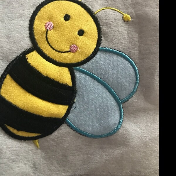 Instant Download Bumble Bee Applique Machine Embroidery Design NO:1131 ...
