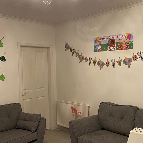 thumbnail image 2 of Anmal Party Buntng, Safar Chldrens Party Decoratons, Kds Bedroom... 2 of 13