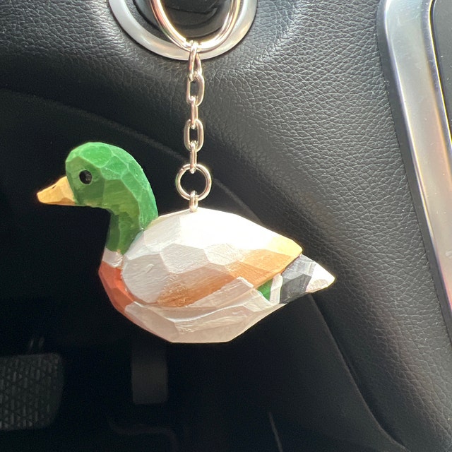 Mallard Duck Keychain Ring Hook Clip Charm Miniature Wood Mini Figurine Small Animal - Etsy Mallard Duck Keychain Ring Hook Clip Charm Miniature Wood Mini Figurine Small Animal - Etsy