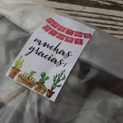 Printable Thank You Tags Muchas Gracias Instant Download PDF Printable ...