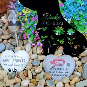 Personalized Metal Garden Stake for Parents, Durable Memorial Marker ...