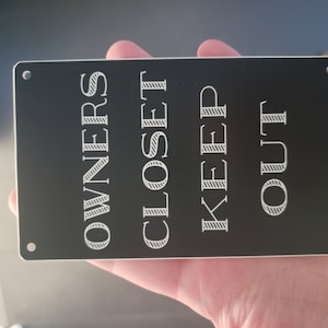 1x3 Custom Engraved Personalized Plastic Sign Tag. - Etsy