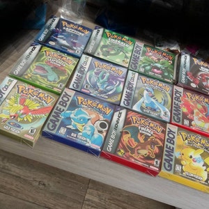 Pokemon All Versions Reproduction Replacement 12 Boxes for 