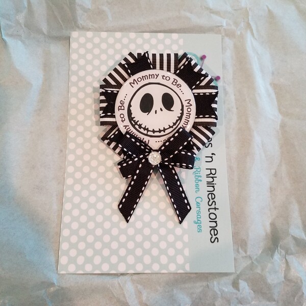 Nightmare Before Christmas Baby Shower Pin, Mommy to Be Corsage ...
