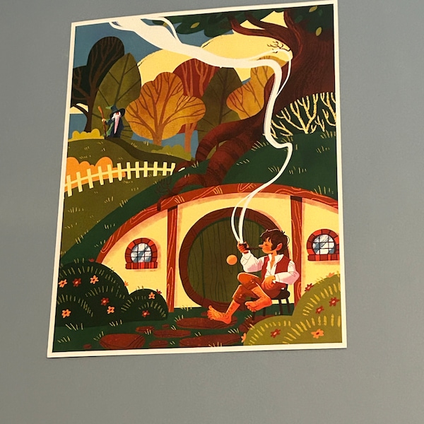 the-hobbit-art-print-bilbo-baggins-hobbiton-shire-illustration-8-1