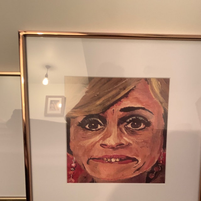 Jerri Blank strangers With Candy Print of Acrylic Portrait 