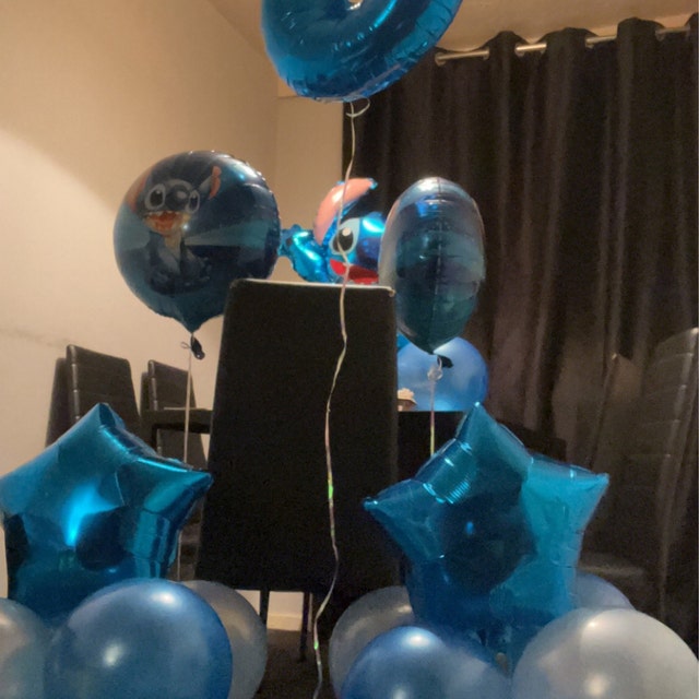 Inflated Bright Lilo And Stitch Balloon Table Centrepiece [STITCH-4-CP] -  Struts Party Superstore