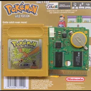 Pokemon Gold / Silver / Crystal EUR Replacement Label / Sticker
