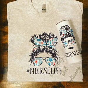 Nurse Life Bun PNG for SUBLIMATION and PRINTABLE Vinyl - Etsy