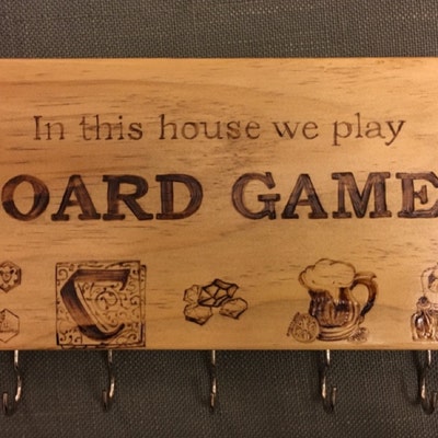 Board Game Key Rack, Key/mask Hanger - Etsy