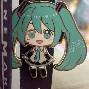 Virtual Vocalist Miku Hard Enamel Pin - Etsy