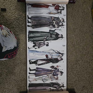 MXTX ダンメイ文字中国風絵画軸、MDZS 中国掛け軸、SVSS 天官の祝福