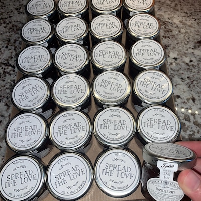 Custom Jam Packed With Love Stickers, Vintage Homemade Jam Round ...