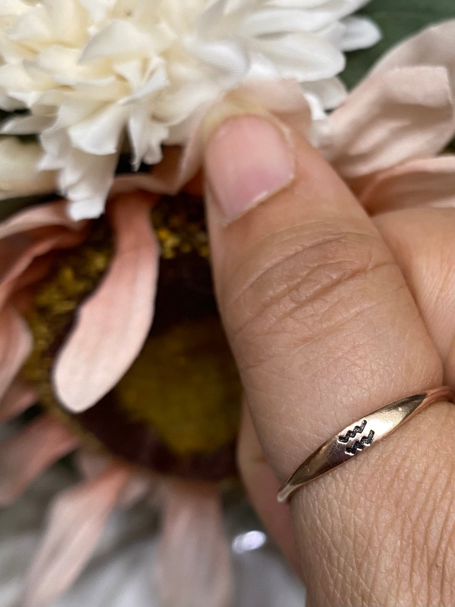Zodiac Ring by CaitlynMinimalist • Custom Zodiac Jewelry in Sterling Silver, Gold & Rose Gold • Birthday Gift for Her • RM21F31